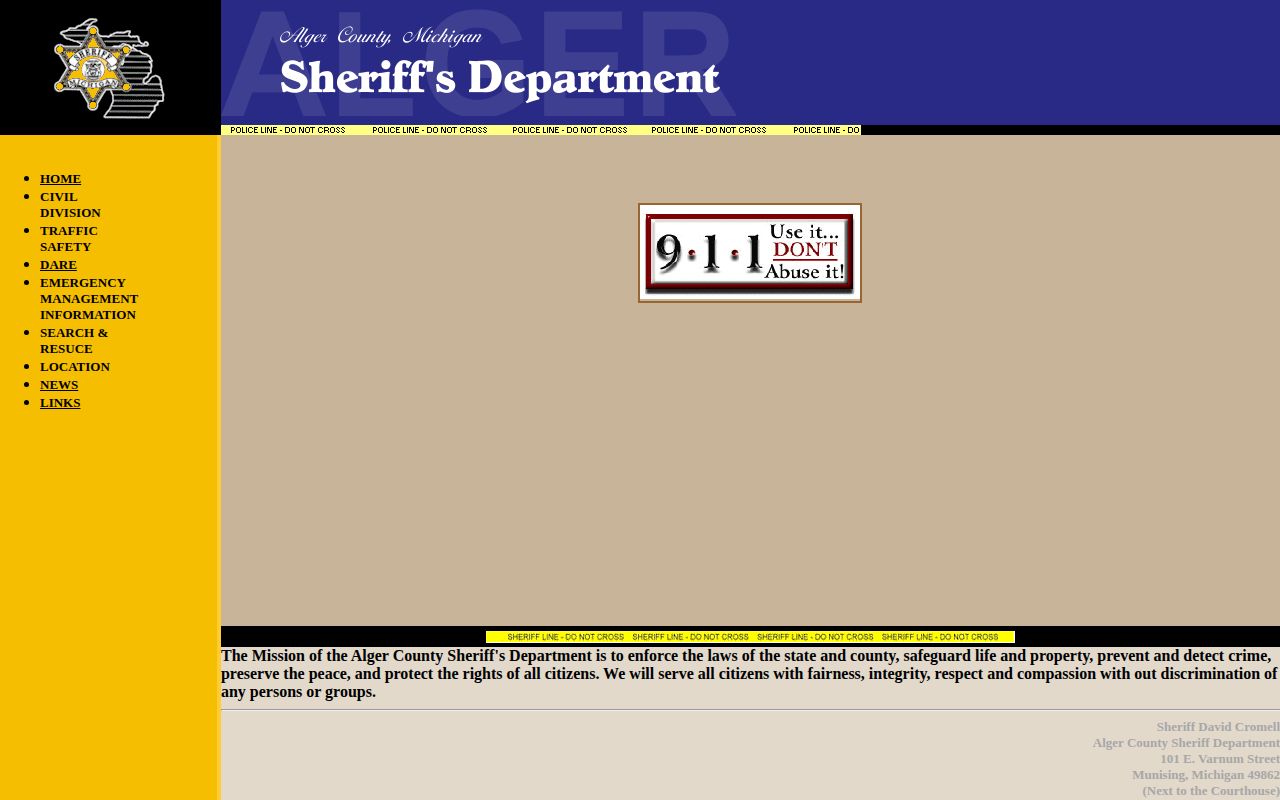 Alger County Jail contact for Luce release records
